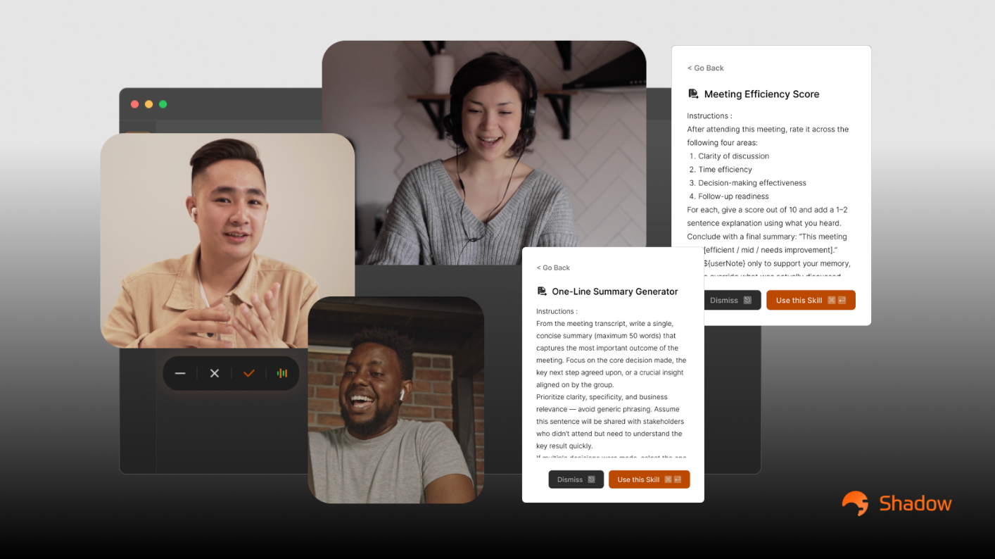 Shadow as a second brain - how it captures and organizes meeting knowledge